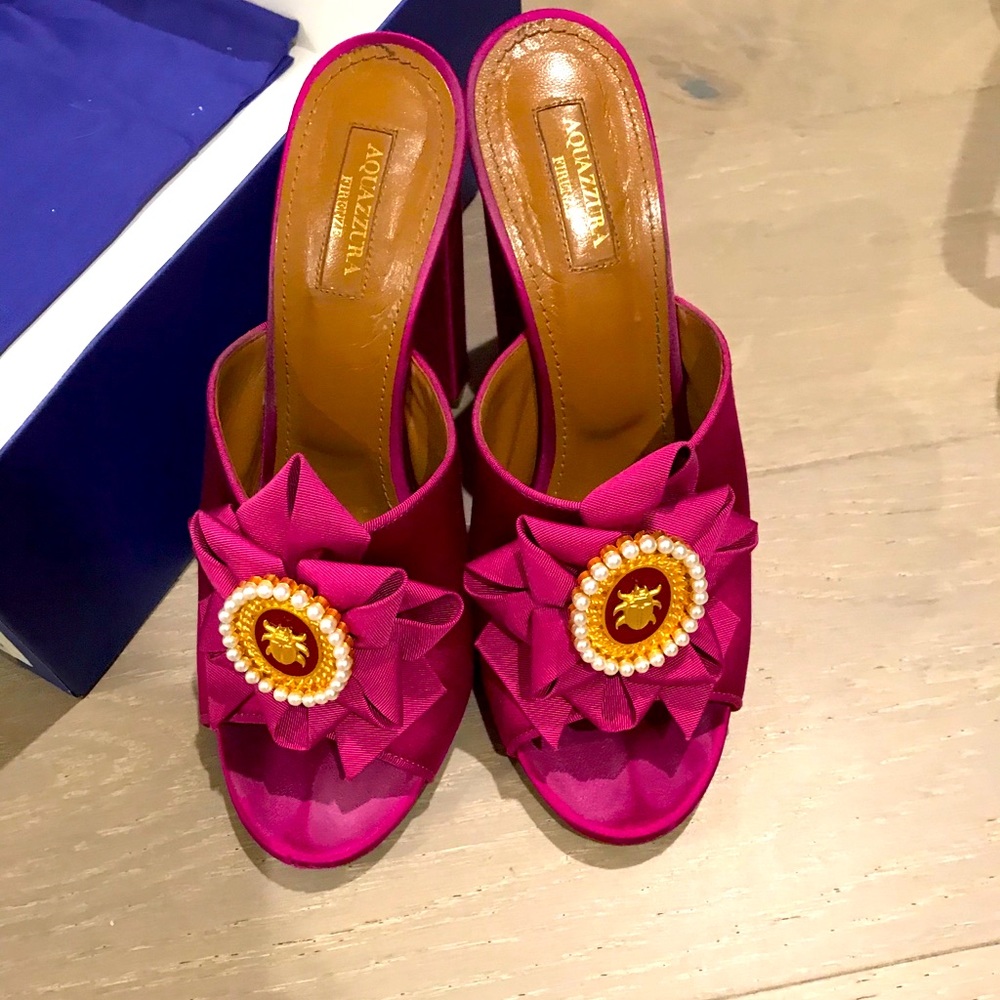 Aquazzura sliders 39.5